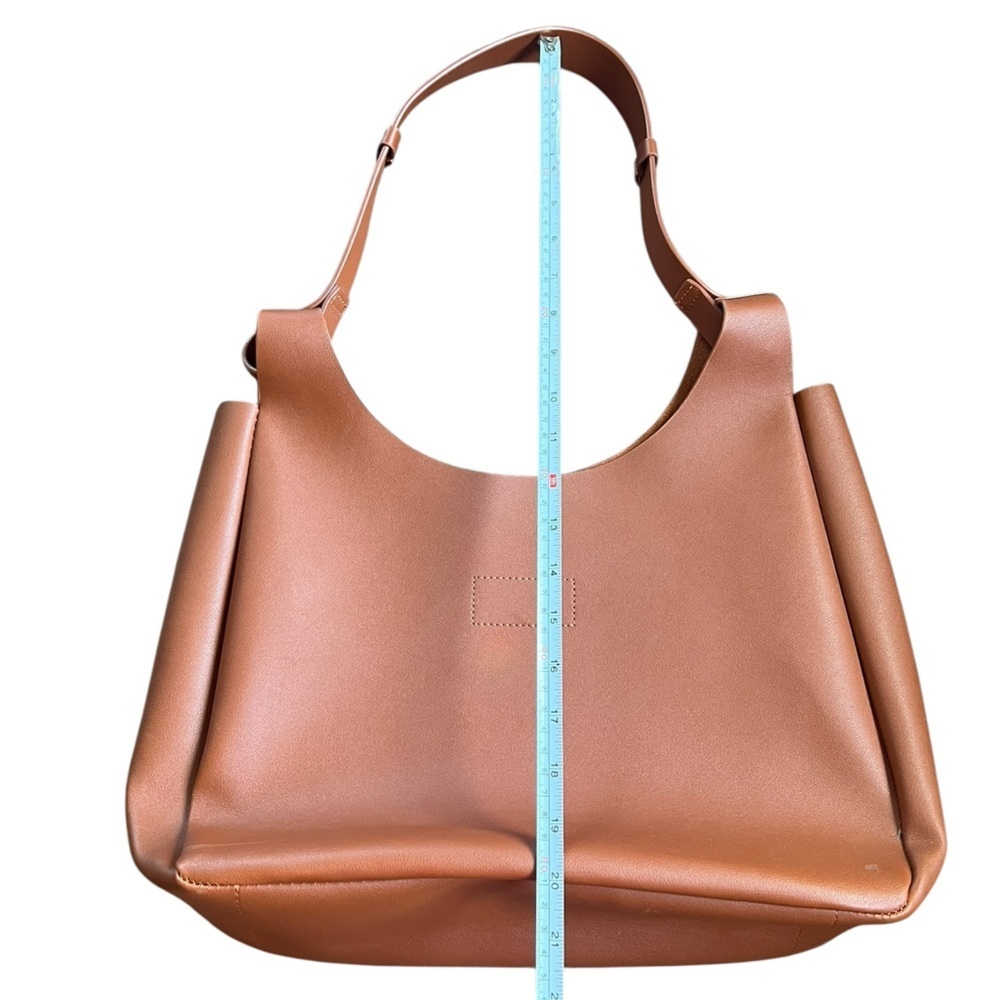 Neiman Marcus Brown Hobo Genuine Leather Shoulder Bag - Picture 6 of 9